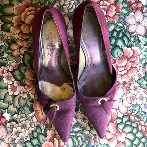 Eggplant color 3” pointed toe high heels 👠 EUC